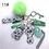 Miniature : 11# Cactus keychain set with self-defense tools
