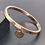 Miniature : Rose gold bangle bracelet engraved 'Forever Love'