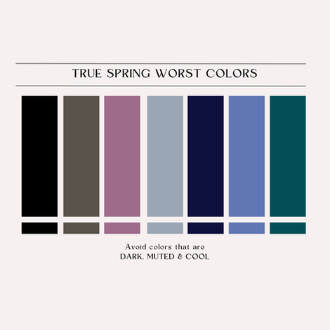 The Worst Colors for Each of the 12 Seasons in Color Analysis
