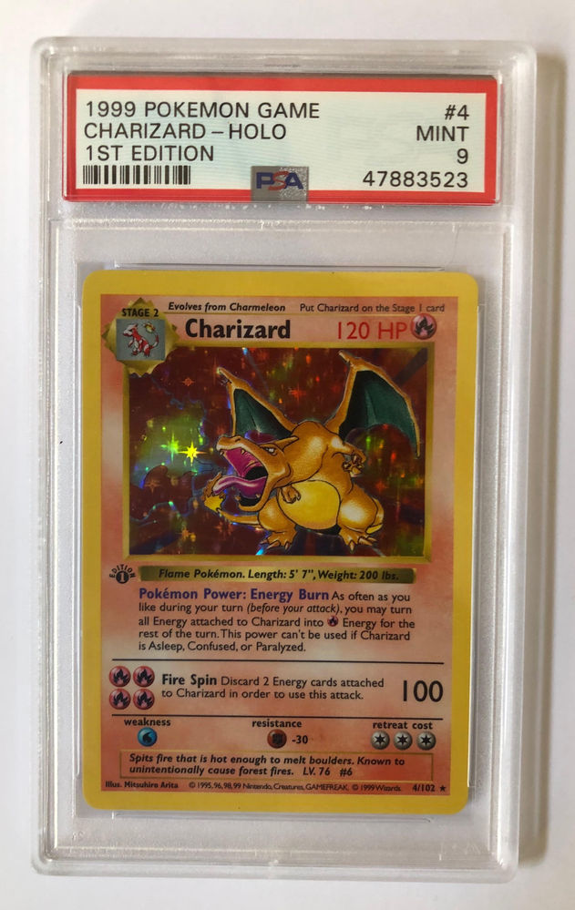 A rare 1st Edition Charizard Pokémon Card: selling my prized possession
