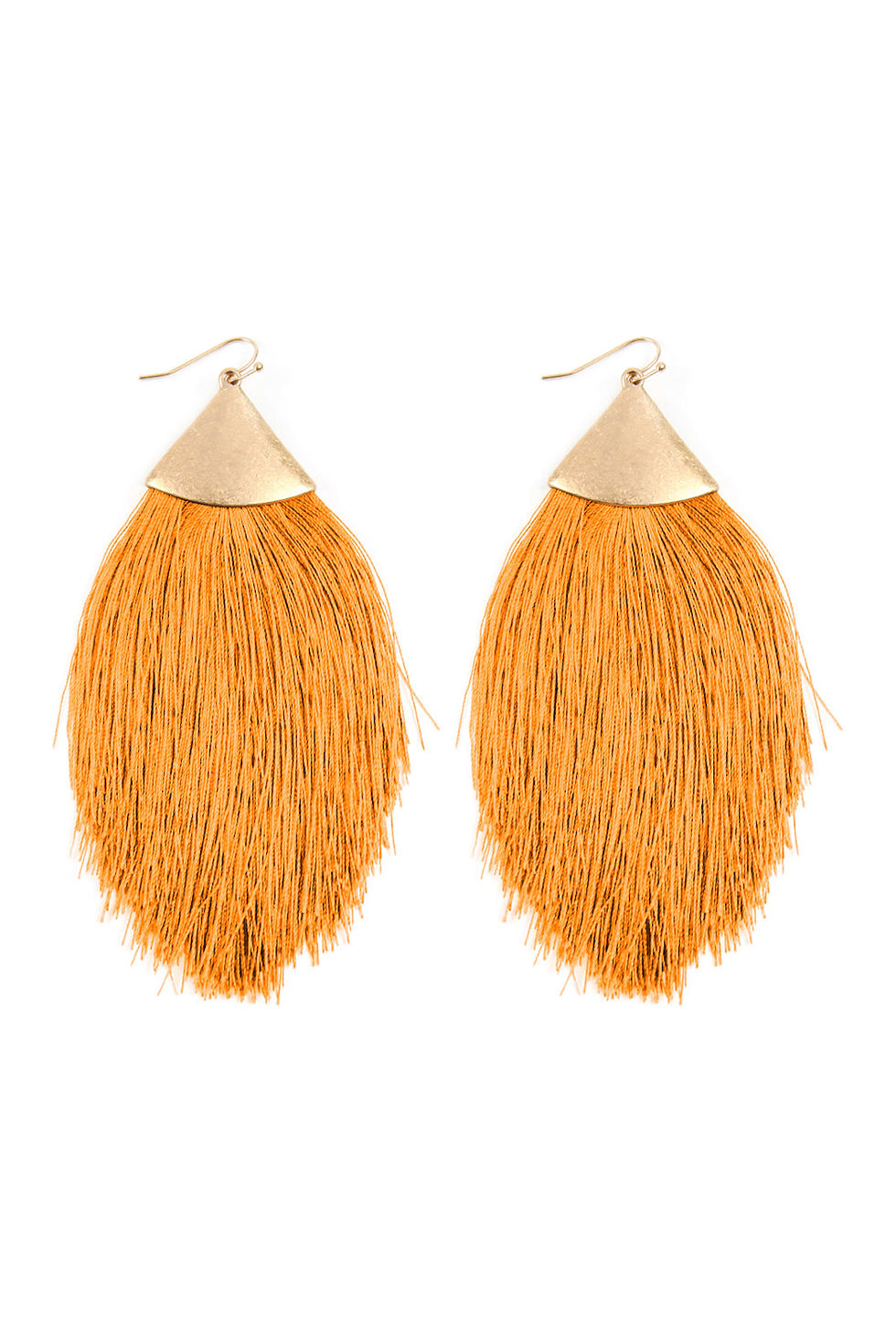 Thumbnail: Oversized Tassel Drop Earrings