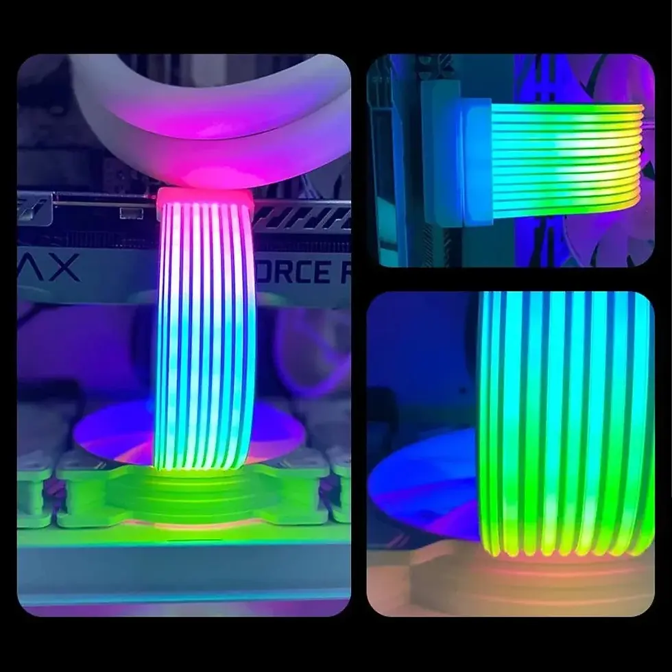 Thumbnail: PC RGB Light Strip Suitable for PSU Cable PC RGB GPU Cable 5V 3Pin ARGB Sync PC 