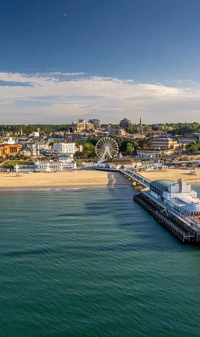 Aerial View of Bournemouth Dorset