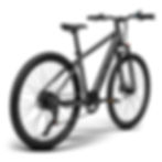 bicicleta elétrica em fundo branco