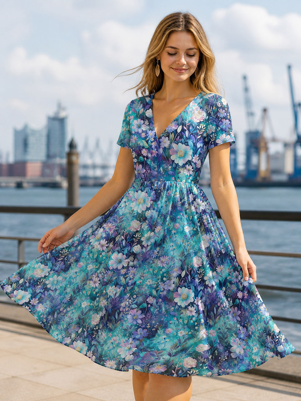 Miniaturbild: Kollektion: "Ein Sommer in Schweden" Blütenwind - Wähle deinen Lieblingsstoff