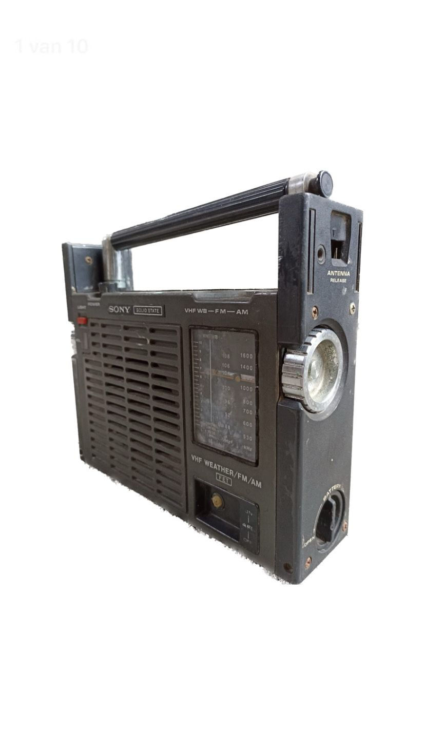 Miniatura: ok-Rádio Sony Vintage - a pilha - mod TFM 8100 Japonês - VhF Weather - FM AM