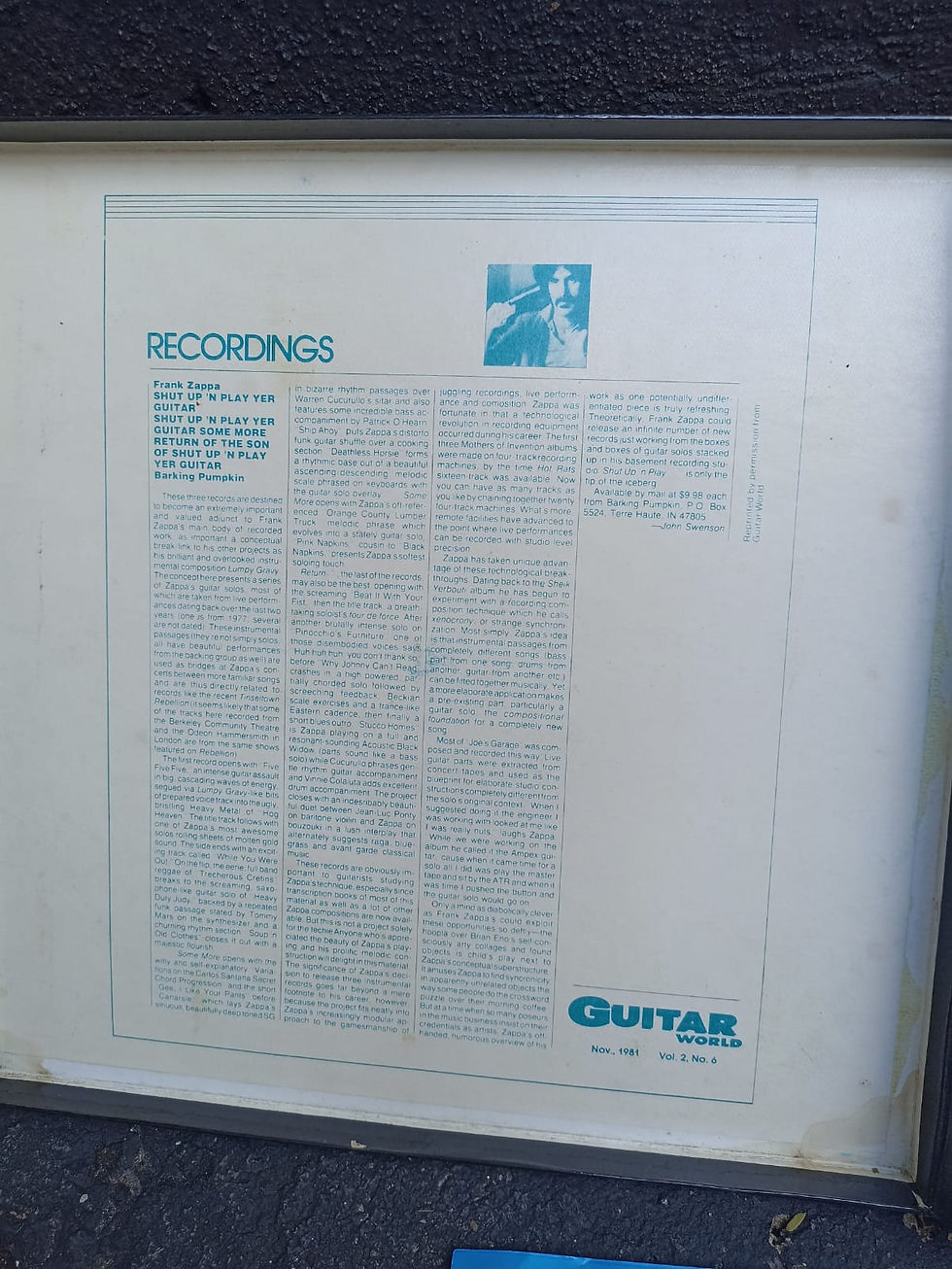 Miniatura: Box 3 Lps Vinil - Zappa - Shut Up'n Play Yer Guitar (imp)
