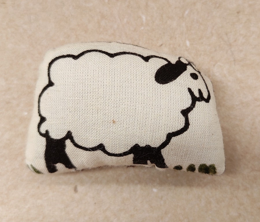 Thumbnail: A soft toy sheep from the soft toy Nativity set
