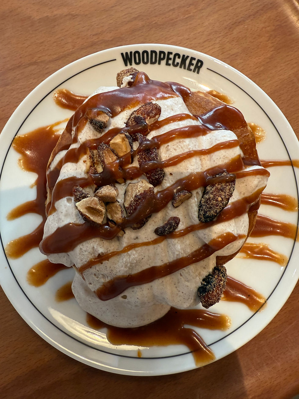 Pumpkin Pancakes at Woodpecker in Brussels, Belgium