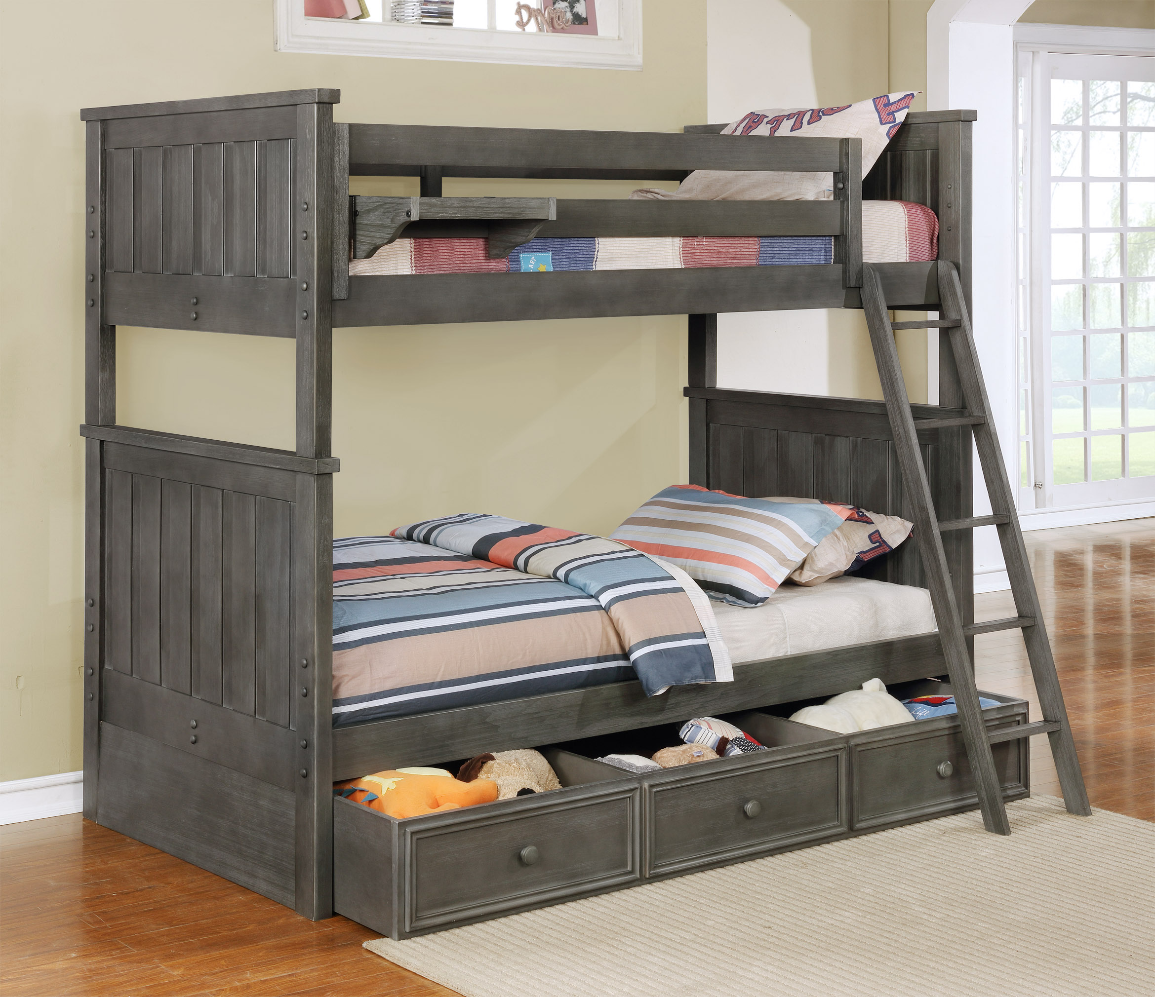 Jordan Twin over Twin Bunk Bed with Summerlin Trundle