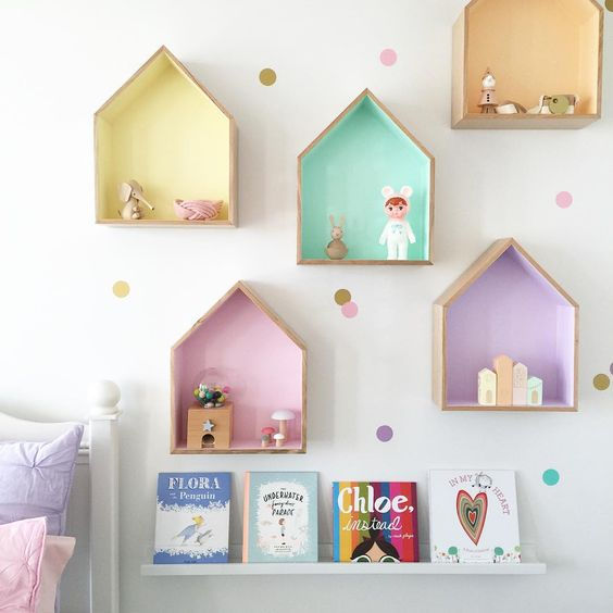 Nichos casinha. Foto: Petite Vintage Interiors.