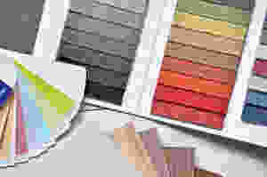 Amostras de cores.