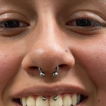 Implant grade titanium septum jewelry