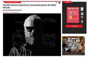 [ROCKAXIS]  Claudio Ramírez Experience musicaliza poema de Pablo Neruda...