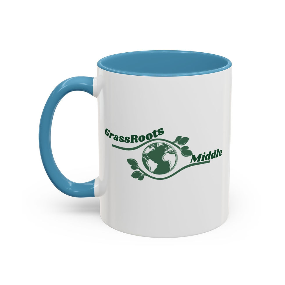 Thumbnail: GrassRoots Middle Accent Coffee Mug - Eco-Friendly Earth Design