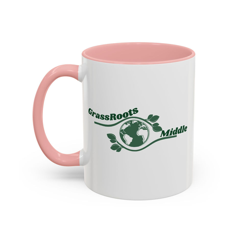 Thumbnail: GrassRoots Middle Accent Coffee Mug - Eco-Friendly Earth Design