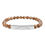 Thumbnail: Engravable GrassRoots Middle Natural Stone Bar Bracelet 