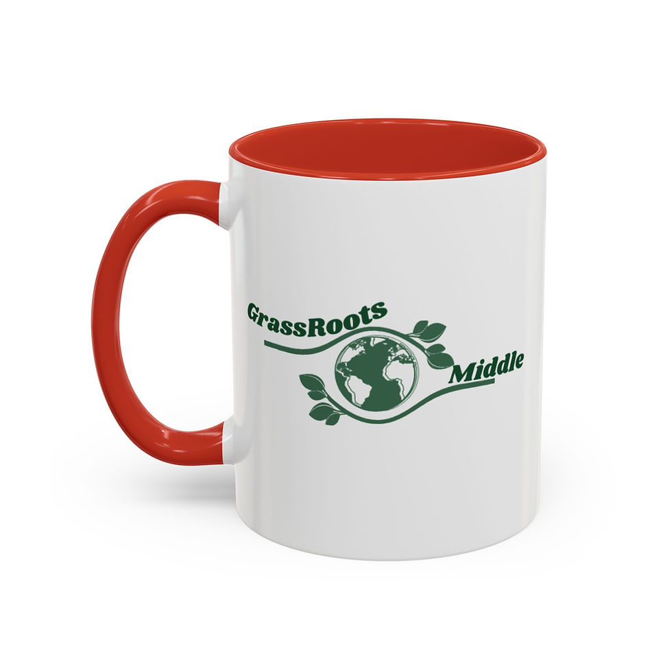 Thumbnail: GrassRoots Middle Accent Coffee Mug - Eco-Friendly Earth Design