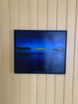 Blå time I 50*60 oil on canvas
