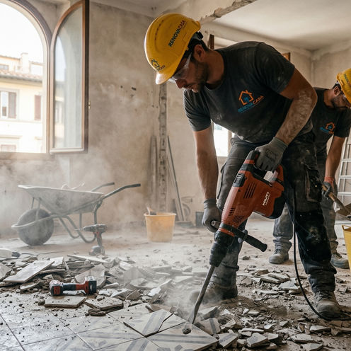 operaio demolizione