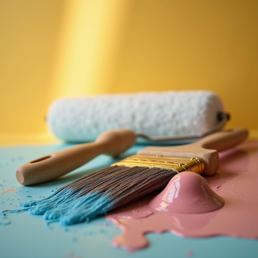 Imbianchino professionista che stende la pittura bianca su una parete interna con un rullo