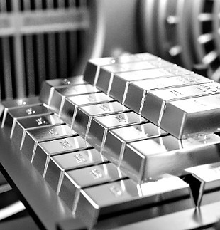 Bars of gold stacked on top of each other