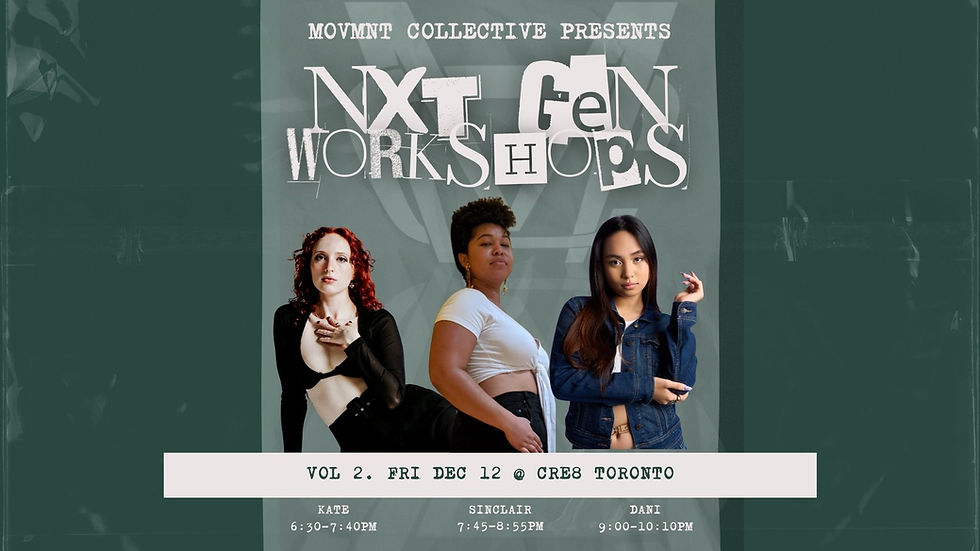 NXT GEN WORKSHOPS: VOL 2 (DEC 12)