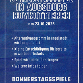 Stellungnahme zum Augsburg-Boykott am 23.10.25