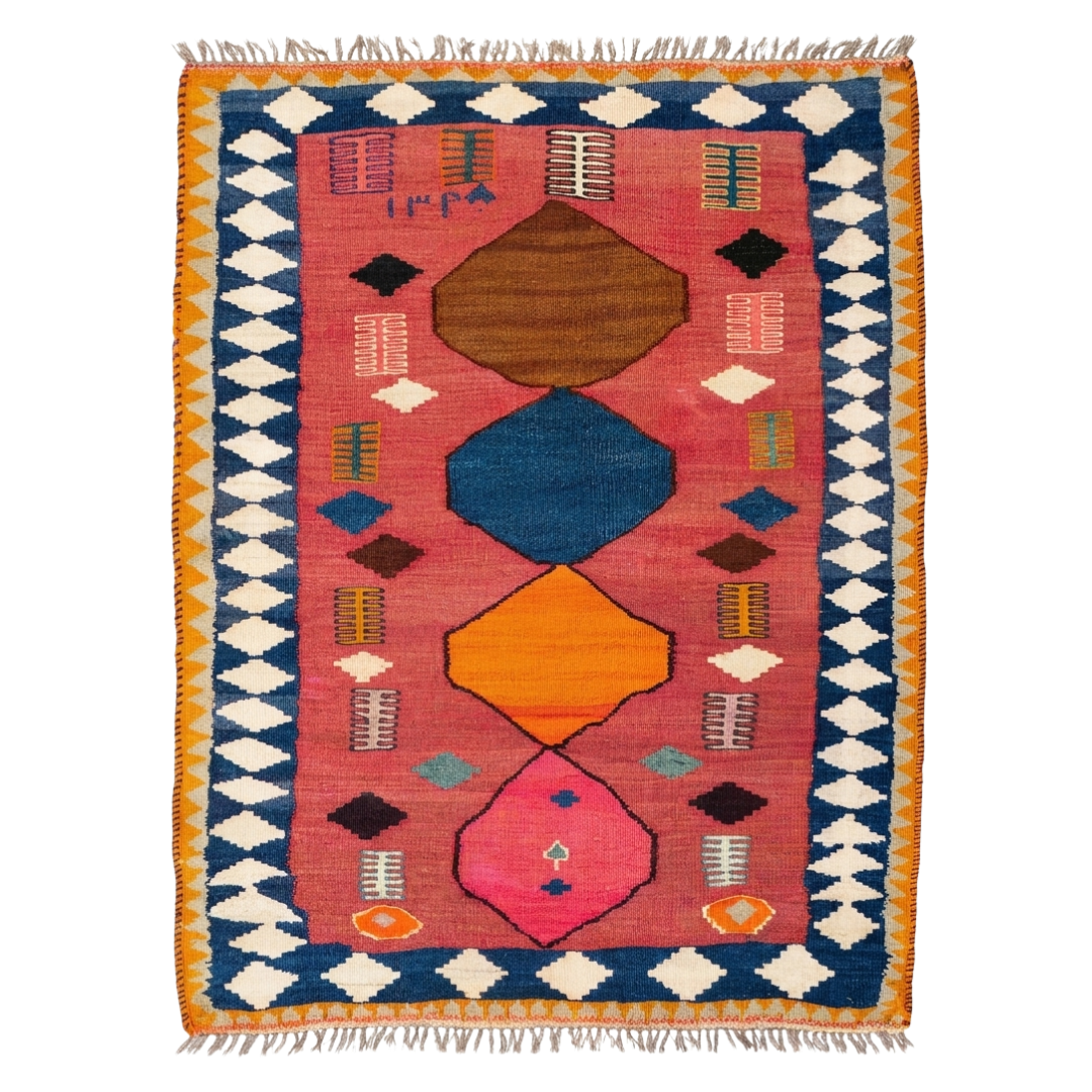 Qashqai Kilim (128 x 102 cm) - 40095