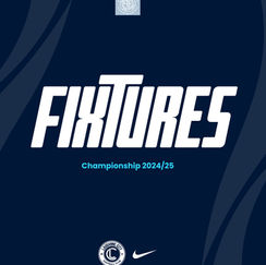 Schedule for the 2024/25 season.