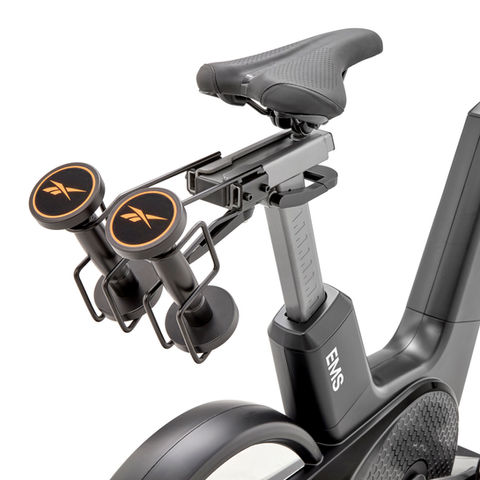 Reebok Z-Tech Sprint spin bike with dumbbells
