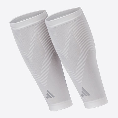 adidas White Compression Calf Sleeves