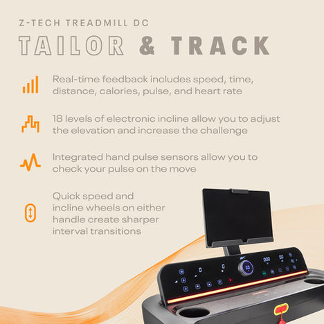Reebok Z-Tech Treadmill - Console Features