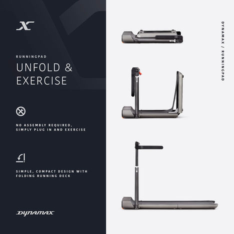 Dynamax RunningPad Folding Treadmill
