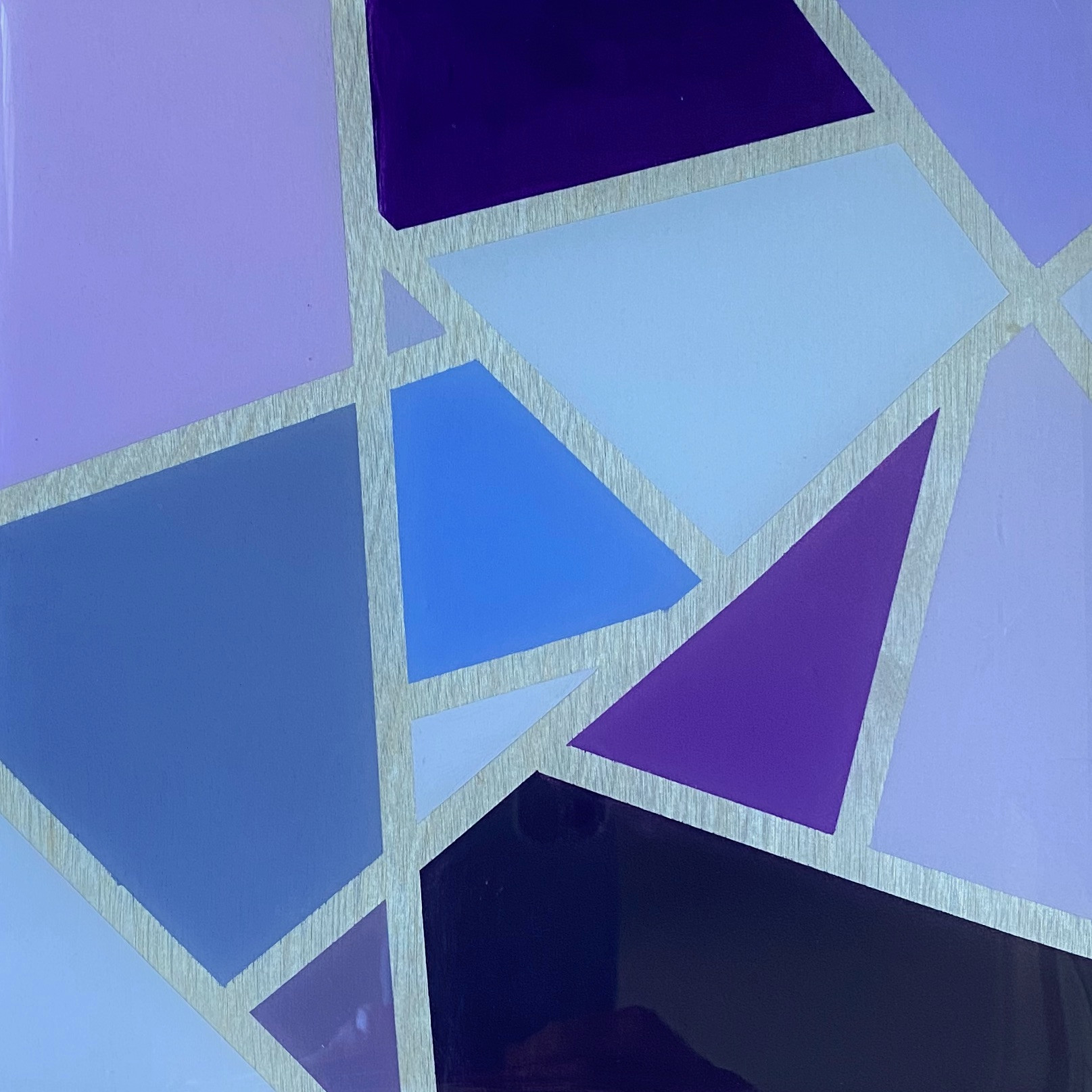 Purple geometric panel 2