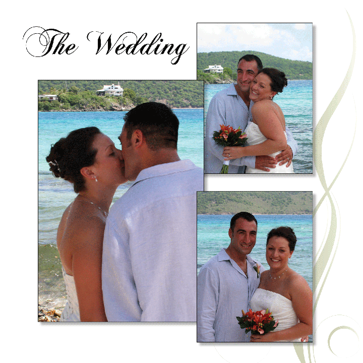 Wedding book page
