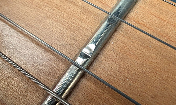 Fender Telecaster fret level crown polish