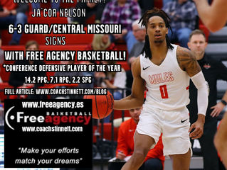Ja'Cor Nelson Signs with Free Agency Basketball
