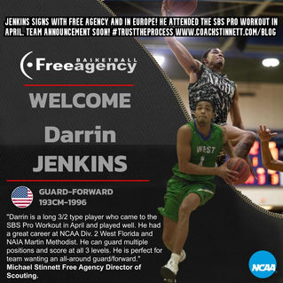 Darrin Jenkins Signs with Free Agency and in Europe (Announcement Soon)