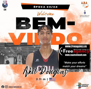 6-10 Akil Douglas Signs in Portugal