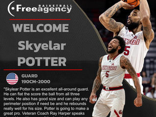 Skyelar Potter Signs with Free Agency Basketball