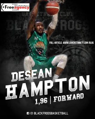 Desean Hampton Signs in Luxembourg for Year 2