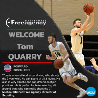 Tom Quarry Signs with Free Agency Basketball
