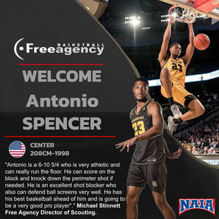 6-10 5/4 Antonio Spencer Signs with Free Agency Basketball