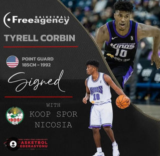 Tyrell Corbin Signs in Cyprus