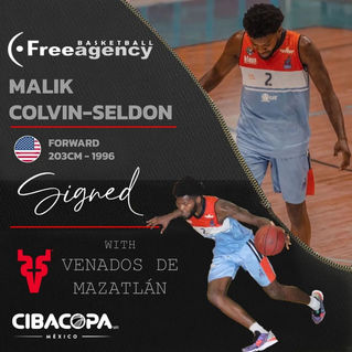 Malik Colvin-Seldon Signs in Mexico (Cibacopa)