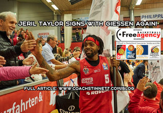 Jeril Taylor Signs with Giessen