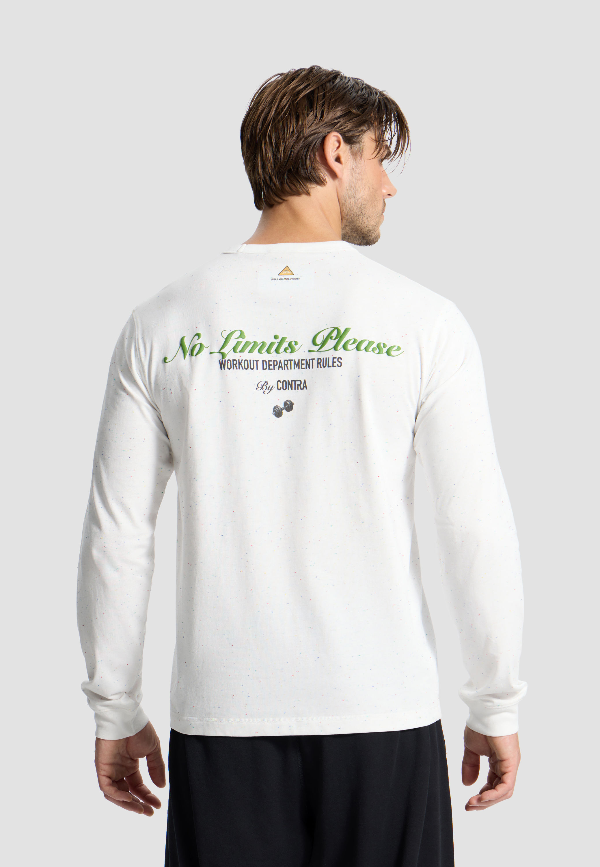 BE CONTRA Mixed Fabric Long Sleeve – Off-White