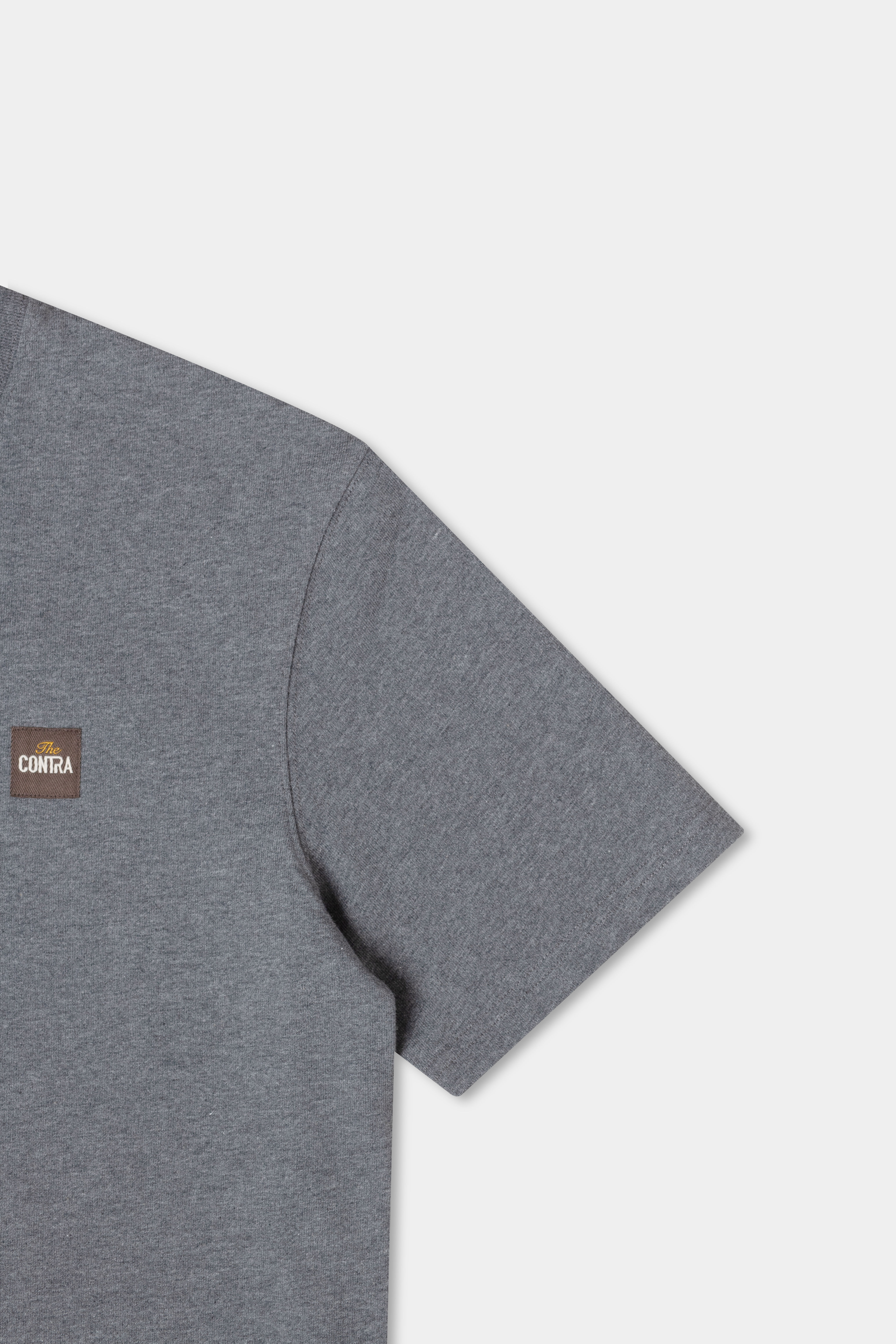 BE CONTRA STRAIGHT T-Shirt – Dark Grey Melange