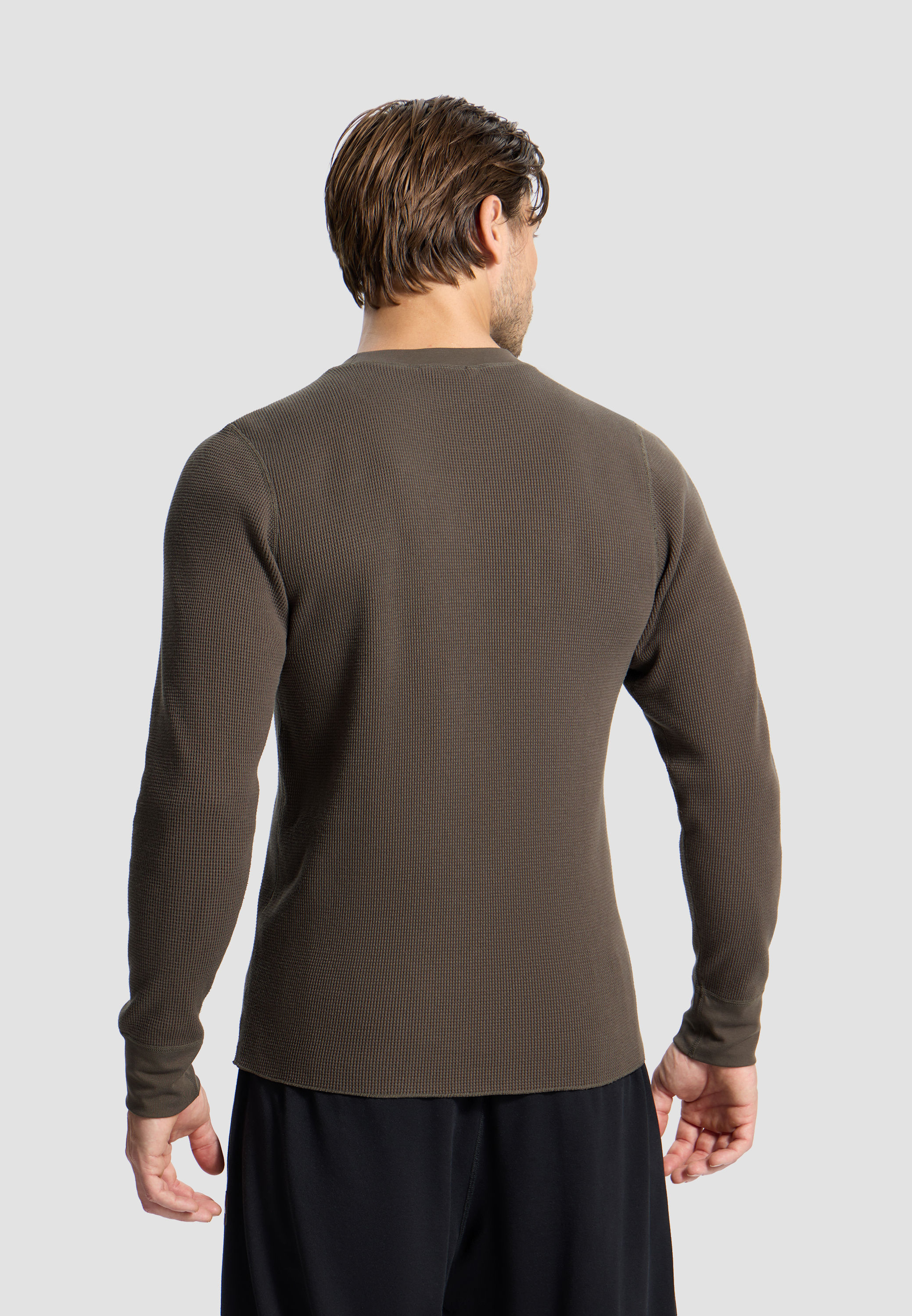 BE CONTRA Waffle Long Sleeve – Off-Brow